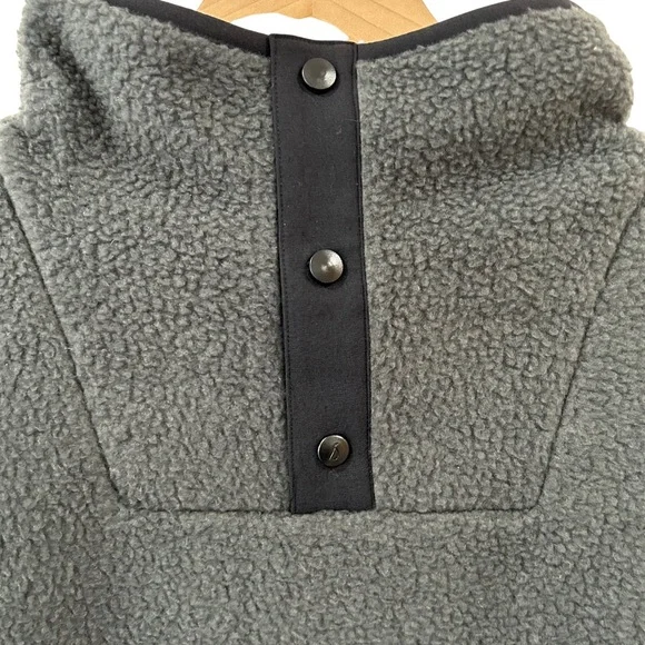 Allbirds men’s Fluff Fleece Pullover L grey black cozy pocket outdoors NWT - Picture 7 of 11